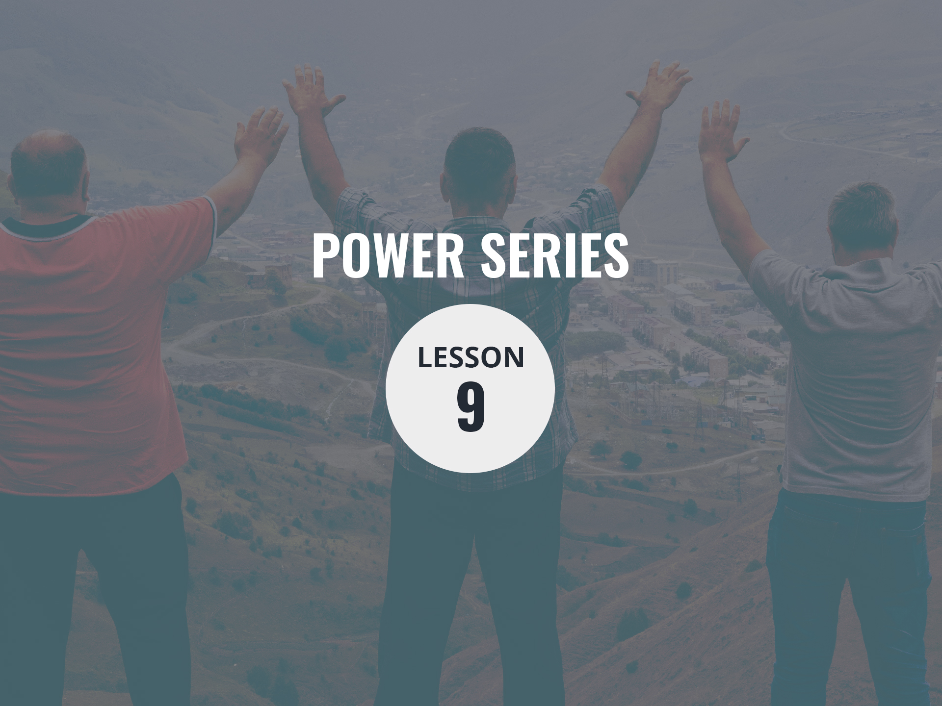Lesson 09 — The Power of God’s Manifest Presence Dick Eastman