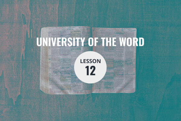 Lesson 12 — The Word Principle